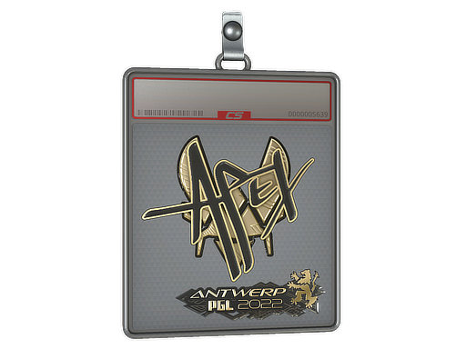Sticker Slab apEX Gold Antwerp 2022