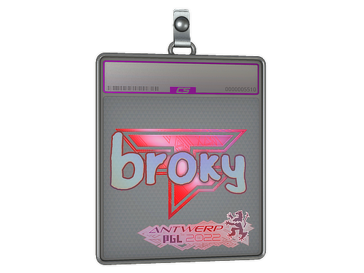 Sticker Slab broky Holo Antwerp 2022
