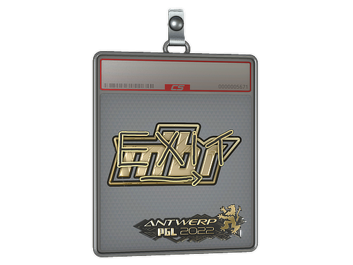 Sticker Slab exit Gold Antwerp 2022