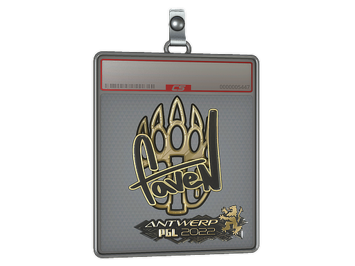 Sticker Slab faveN Gold Antwerp 2022