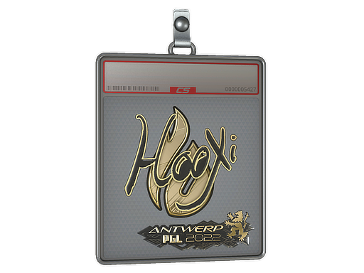 Sticker Slab HooXi Gold Antwerp 2022