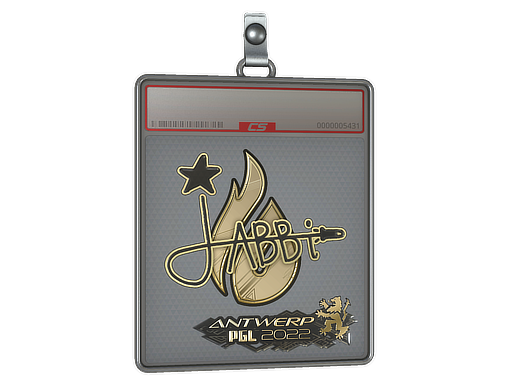 Sticker Slab jabbi Gold Antwerp 2022