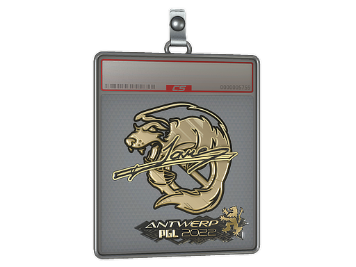 Sticker Slab Jame Gold Antwerp 2022