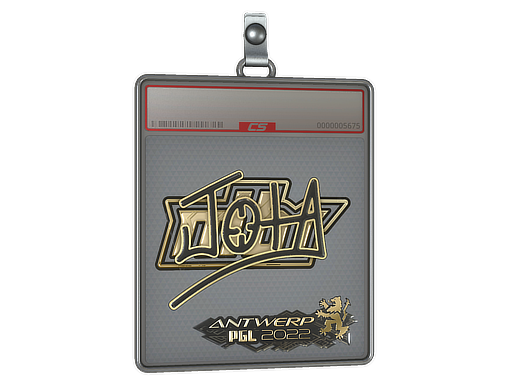 Sticker Slab JOTA Gold Antwerp 2022