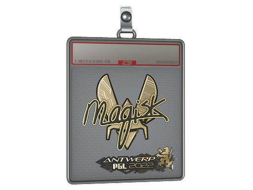 Sticker Slab Magisk Gold Antwerp 2022