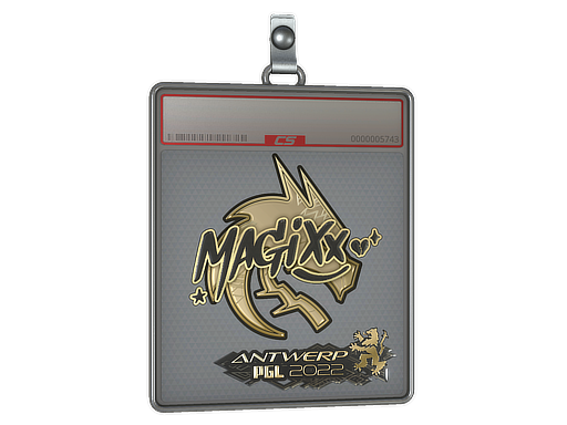 Sticker Slab magixx Gold Antwerp 2022