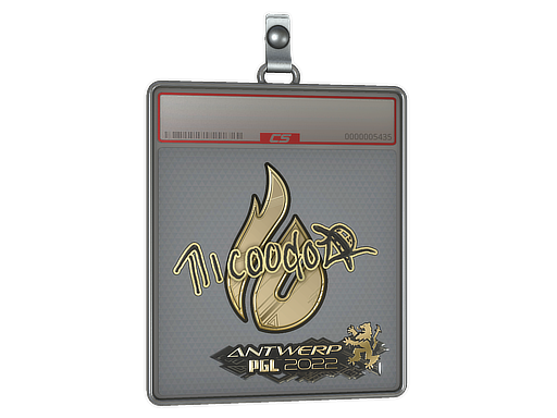 Sticker Slab nicoodoz Gold Antwerp 2022