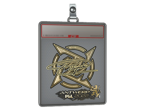 Sticker Slab Plopski Gold Antwerp 2022