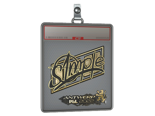 Sticker Slab s1mple Gold Antwerp 2022