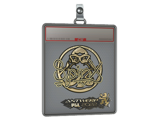 Sticker Slab Spinx Gold Antwerp 2022