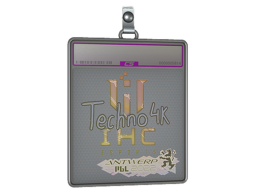 Sticker Slab Techno4K Holo Antwerp 2022