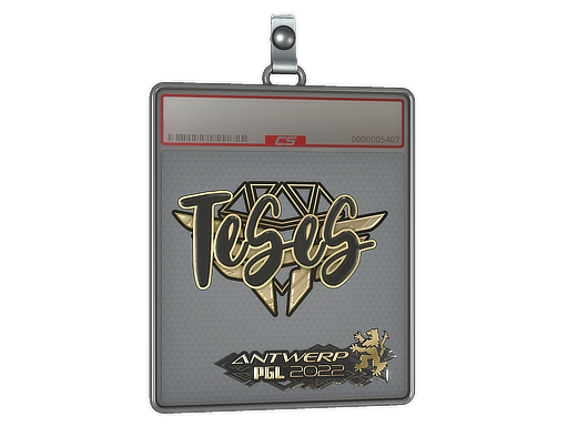 Sticker Slab TeSeS Gold Antwerp 2022