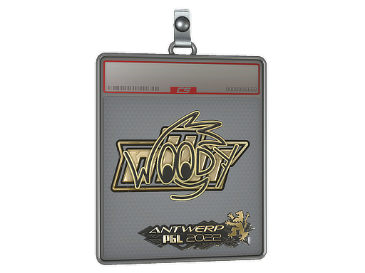 Sticker Slab WOOD7 Gold Antwerp 2022