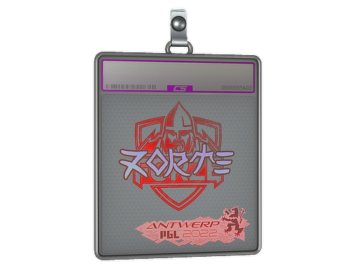 Sticker Slab zorte Holo Antwerp 2022