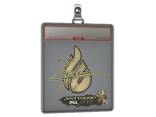 Sticker Slab Zyphon Gold Antwerp 2022