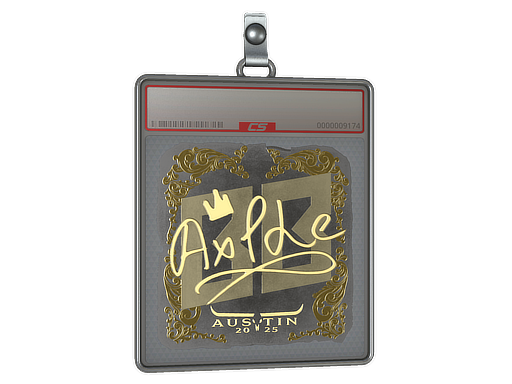Sticker Slab Ax1Le Gold Austin 2025