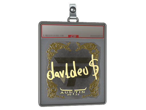 Sticker Slab dav1deuS Gold Austin 2025