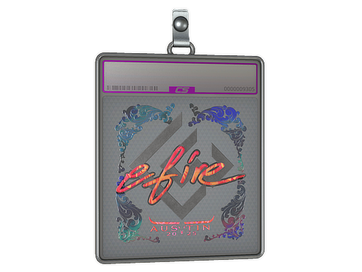 Sticker Slab efire Holo Austin 2025