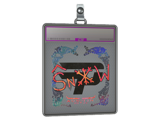 Sticker Slab snow Holo Austin 2025