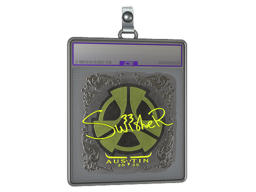 Sticker Slab Swisher Foil Austin 2025