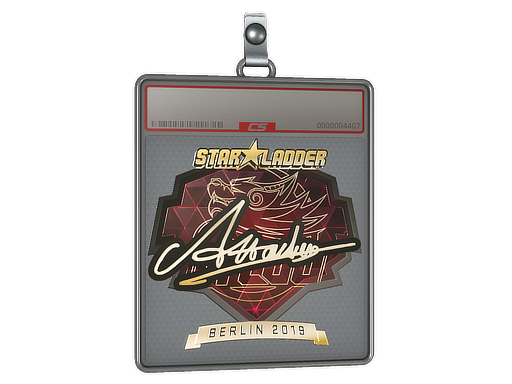 Sticker Slab Attacker Gold Berlin 2019