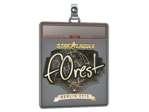 Sticker Slab f0rest Gold Berlin 2019