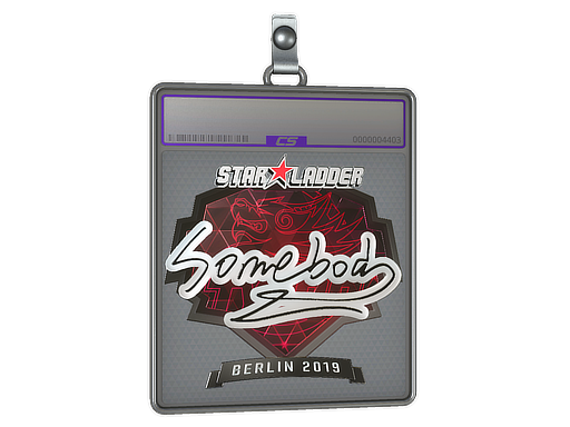 Sticker Slab somebody Foil Berlin 2019