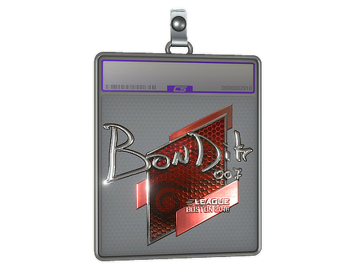 Sticker Slab bondik Foil Boston 2018