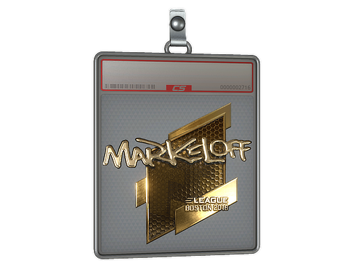 Sticker Slab markeloff Gold Boston 2018