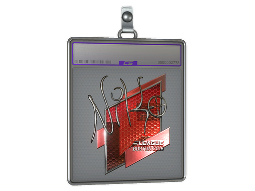 Sticker Slab NiKo Foil Boston 2018