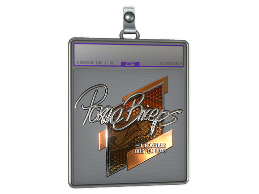 Sticker Slab pashaBiceps Foil Boston 2018