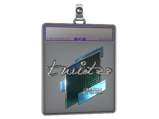 Sticker Slab Twistzz Foil Boston 2018