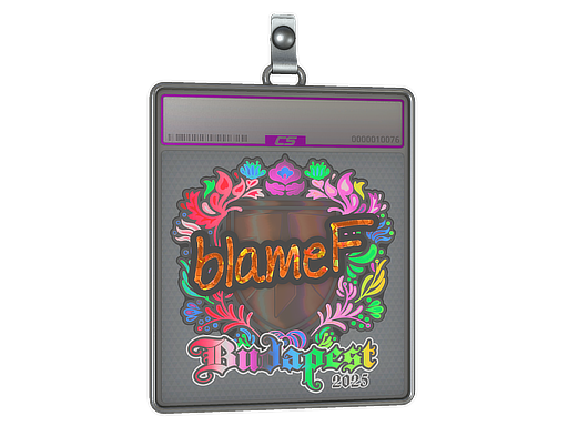 Sticker Slab blameF Holo Budapest 2025