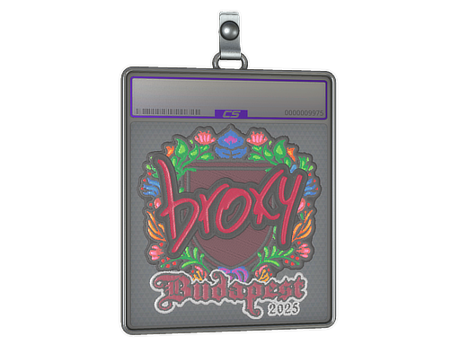 Sticker Slab broky Embroidered Budapest 2025