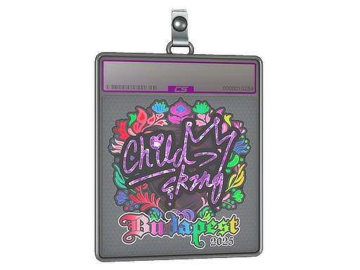 Sticker Slab ChildKing Holo Budapest 2025