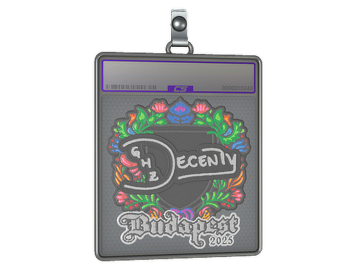 Sticker Slab decenty Embroidered Budapest 2025