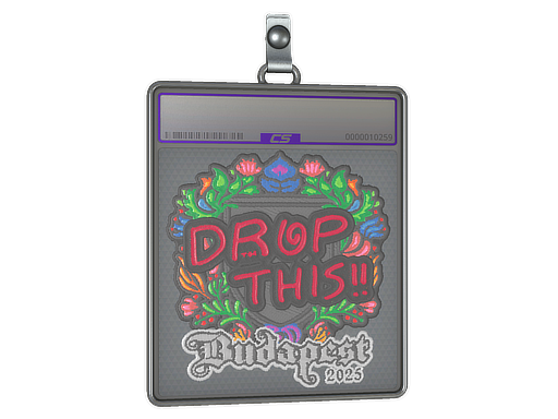 Sticker Slab drop Embroidered Budapest 2025