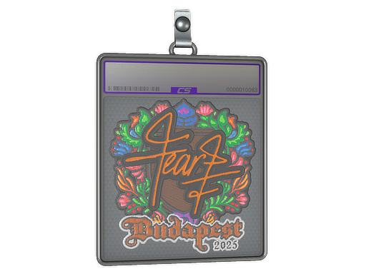 Sticker Slab fEAR Embroidered Budapest 2025