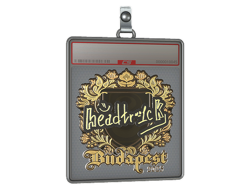 Sticker Slab headtr1ck Gold Budapest 2025