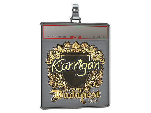 Sticker Slab karrigan Gold Budapest 2025