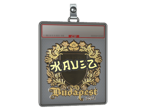 Sticker Slab kauez Gold Budapest 2025
