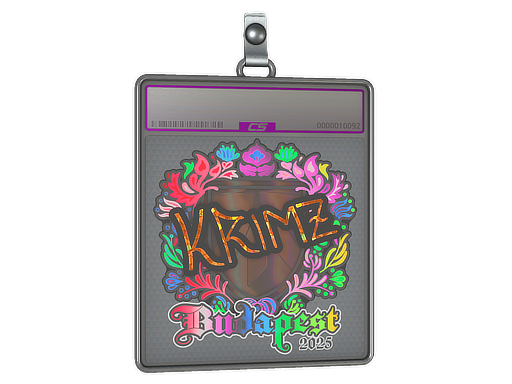Sticker Slab KRIMZ Holo Budapest 2025