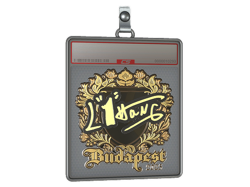 Sticker Slab L1haNg Gold Budapest 2025