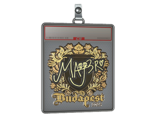 Sticker Slab MAJ3R Gold Budapest 2025