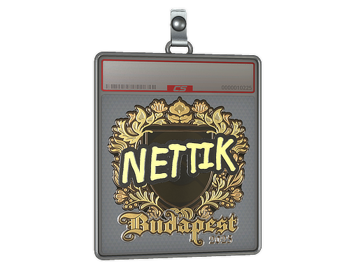 Sticker Slab nettik Gold Budapest 2025