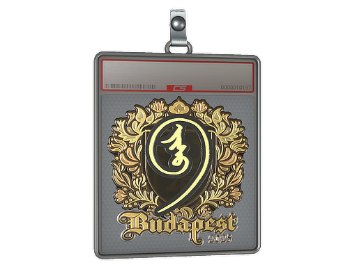 Sticker Slab nin9 Gold Budapest 2025