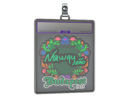Sticker Slab noway Embroidered Budapest 2025