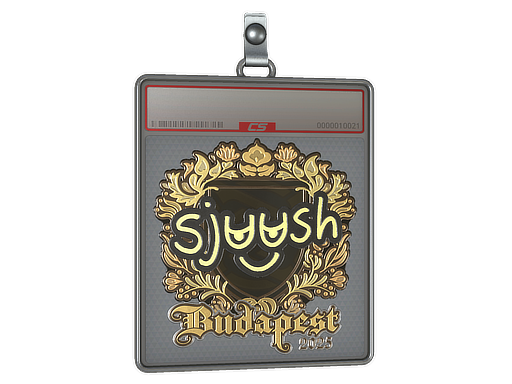 Sticker Slab sjuush Gold Budapest 2025