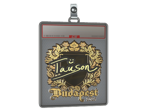 Sticker Slab Tauson Gold Budapest 2025