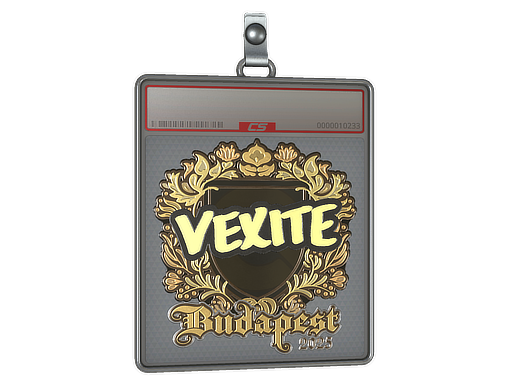 Sticker Slab vexite Gold Budapest 2025